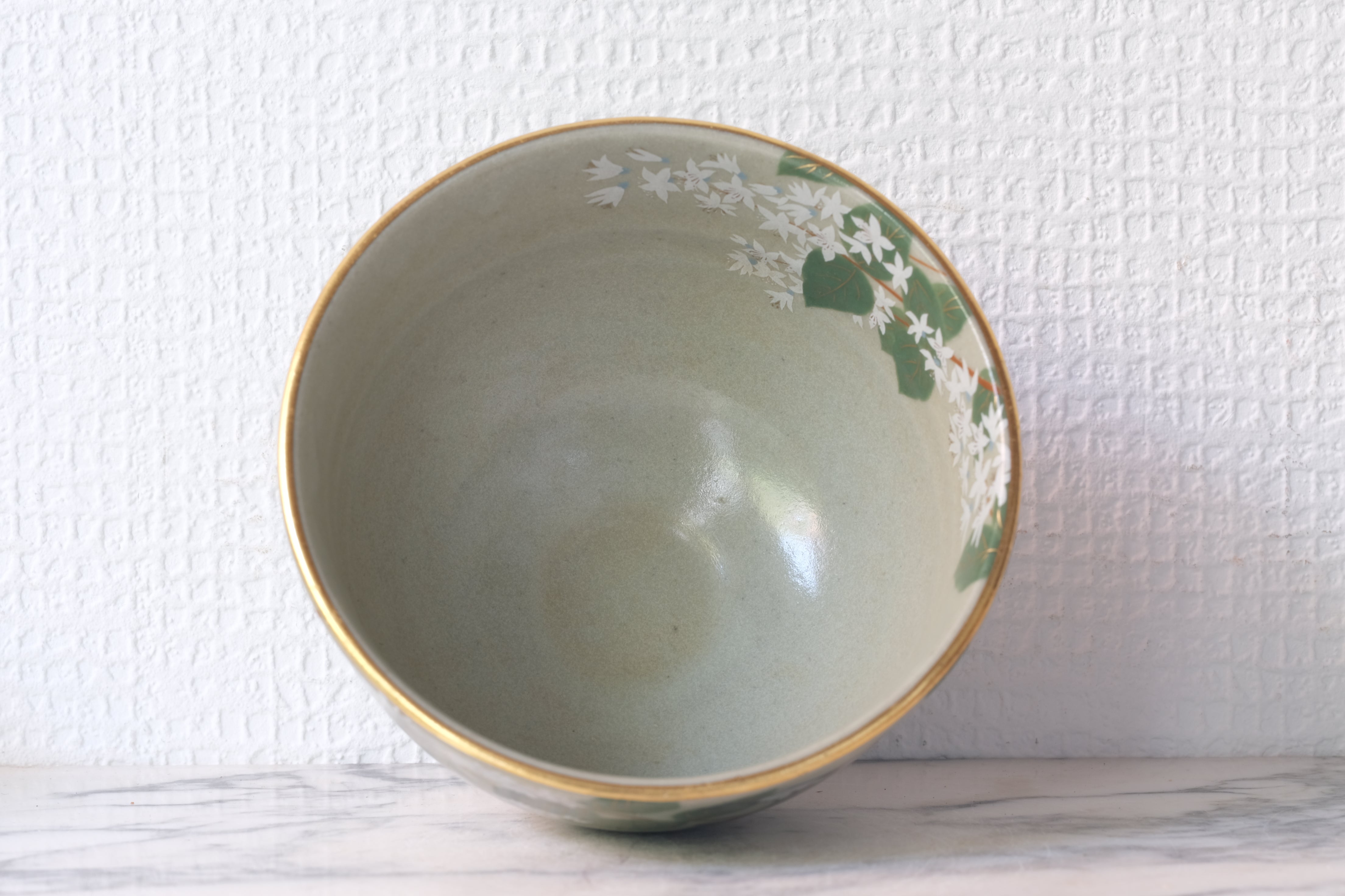 Japanese Ceramic Tea Bowl with Birds |  8,5 cm