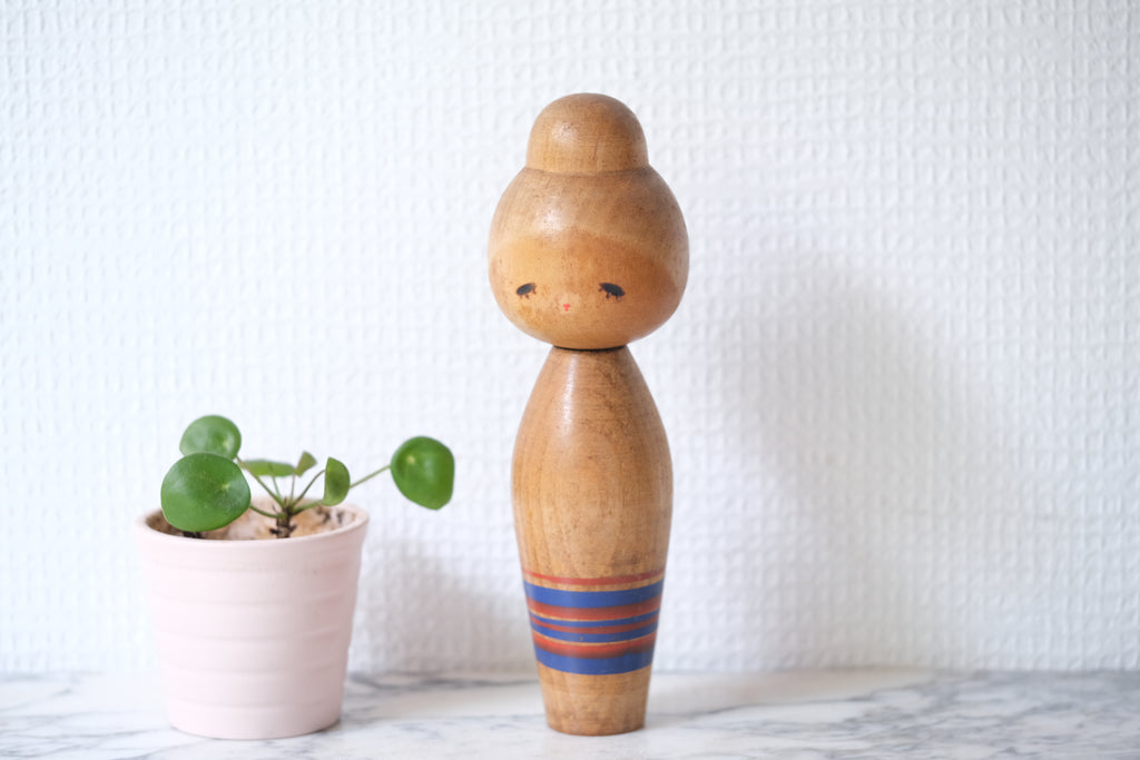 Rare Vintage Creative Kokeshi By Sanpei Yamanaka (1926-2012) | 18 cm