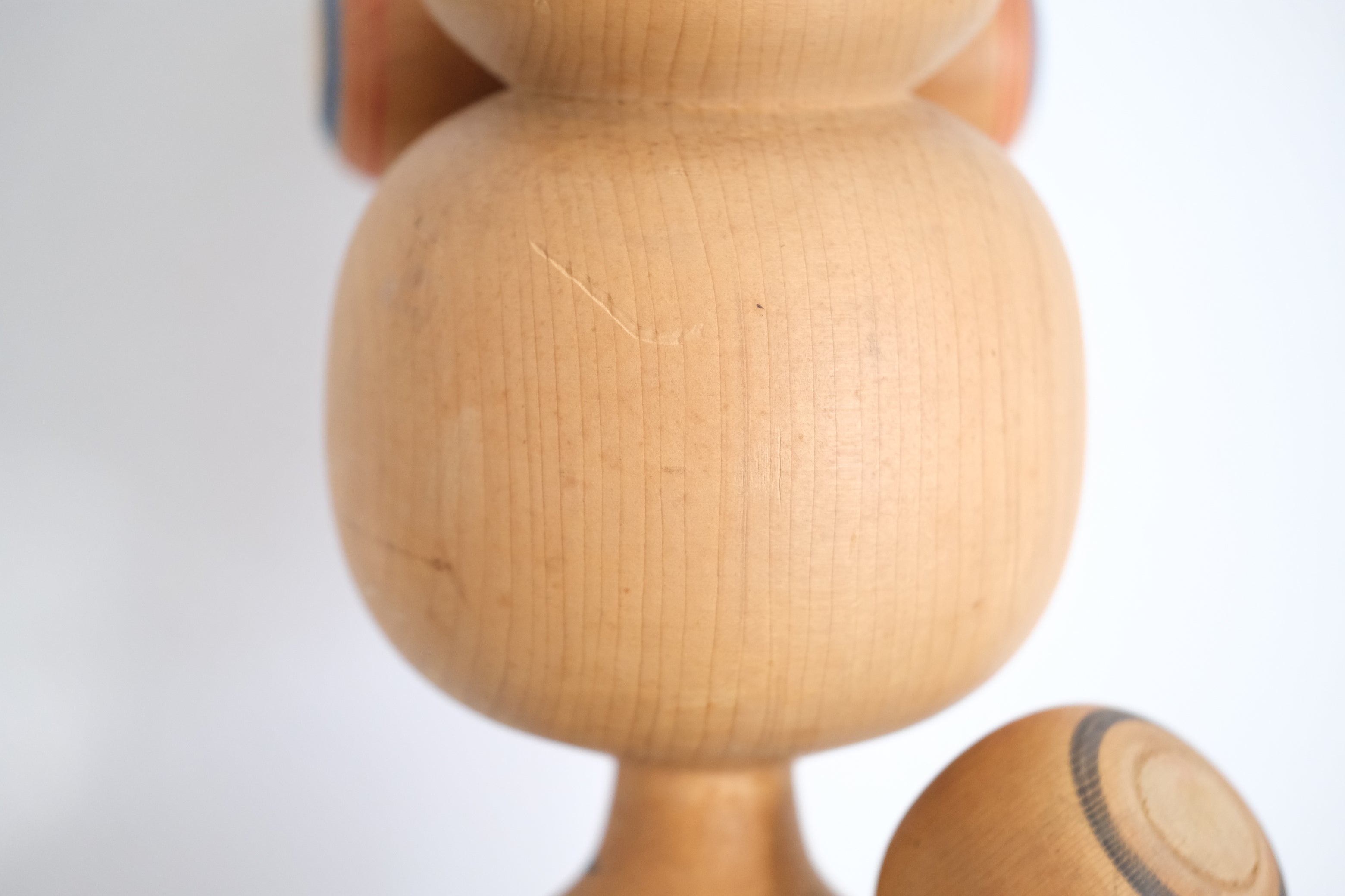 Exclusive Large Vintage Creative Kokeshi by Okami | Oshin - Baby sitter | 38 cm