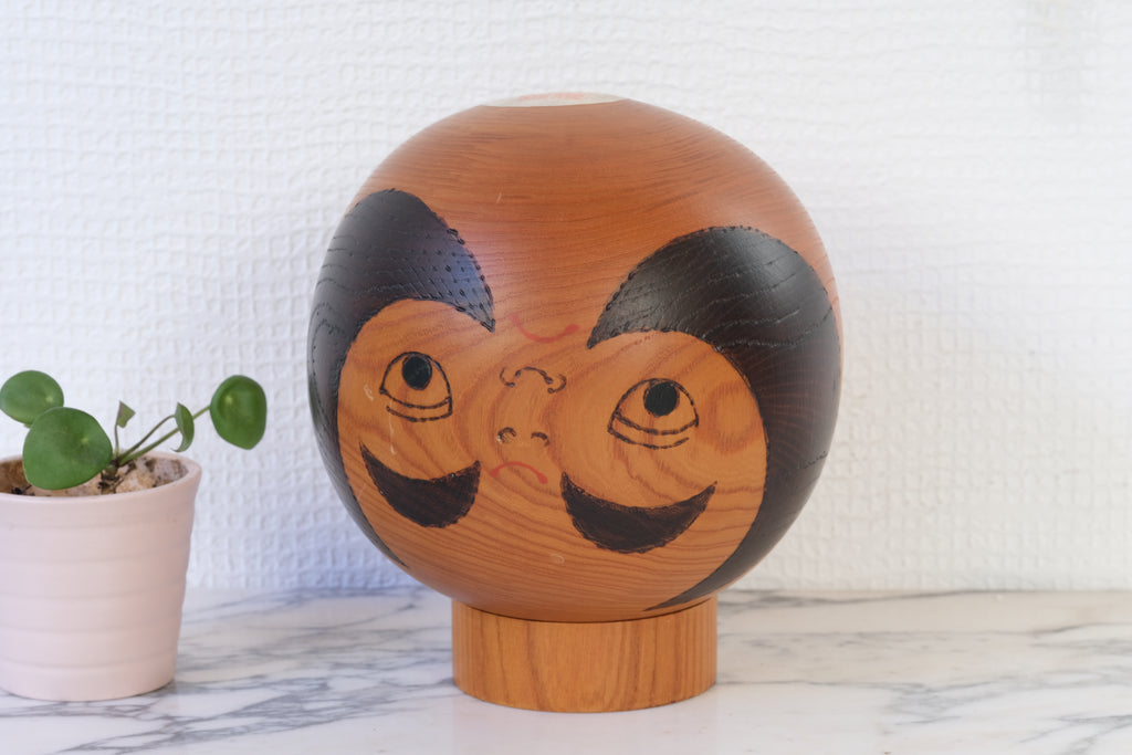 Exclusive Vintage Sosaku Kokeshi By Kato Tatsuo (1940-) | 16 cm