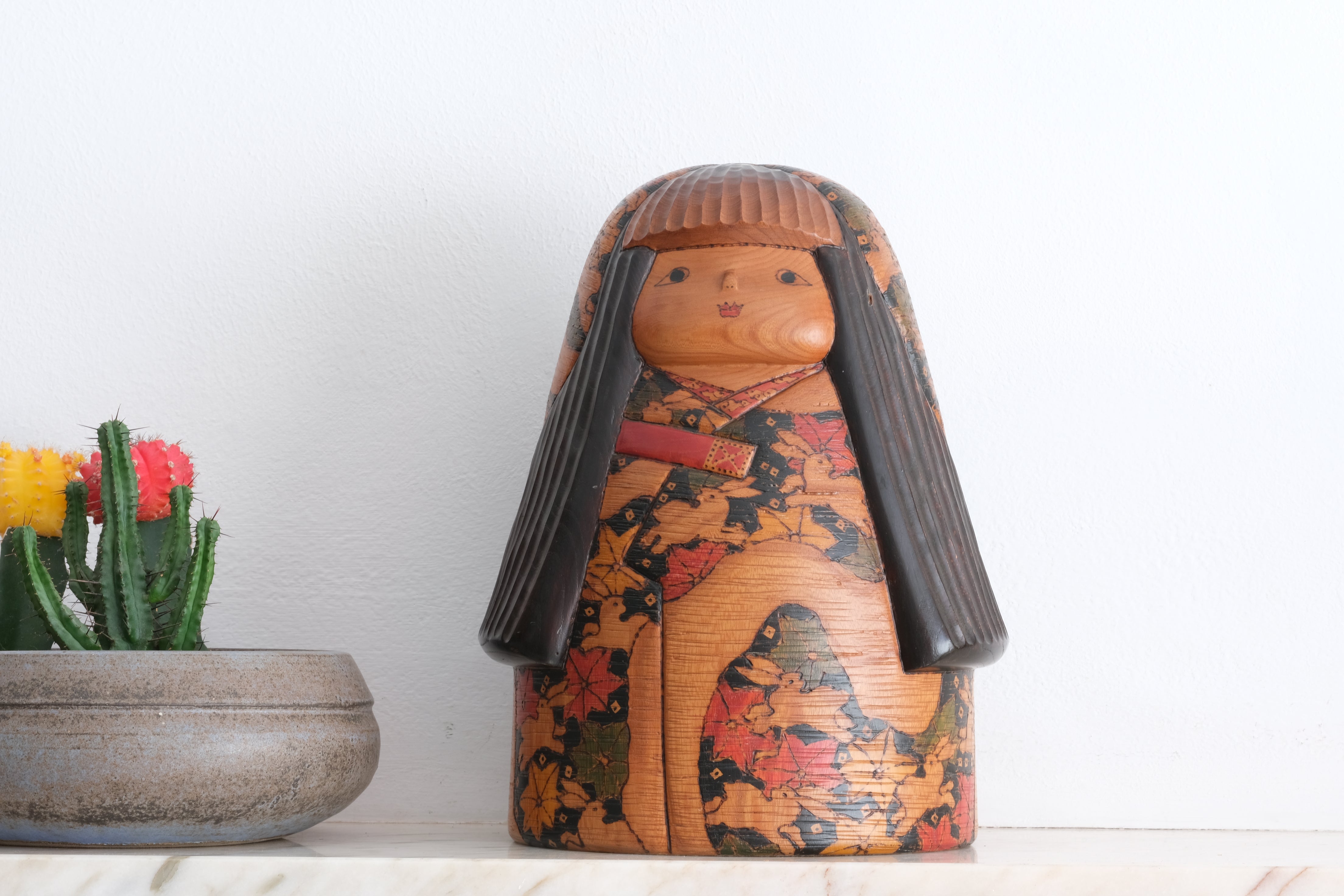 Exclusive Vintage Sosaku Kokeshi By Kato Tatsuo (1940-) | 25 cm