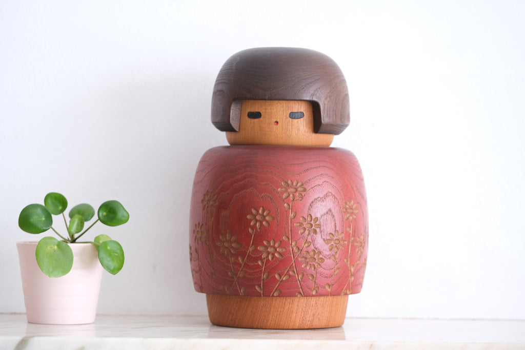 Exclusive Vintage Creative Kokeshi By Sanpei Yamanaka (1926-2012) | 20 cm