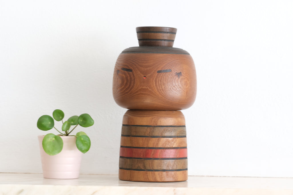 Rare Vintage Creative Kokeshi By Sanpei Yamanaka (1926-2012) | 21 cm