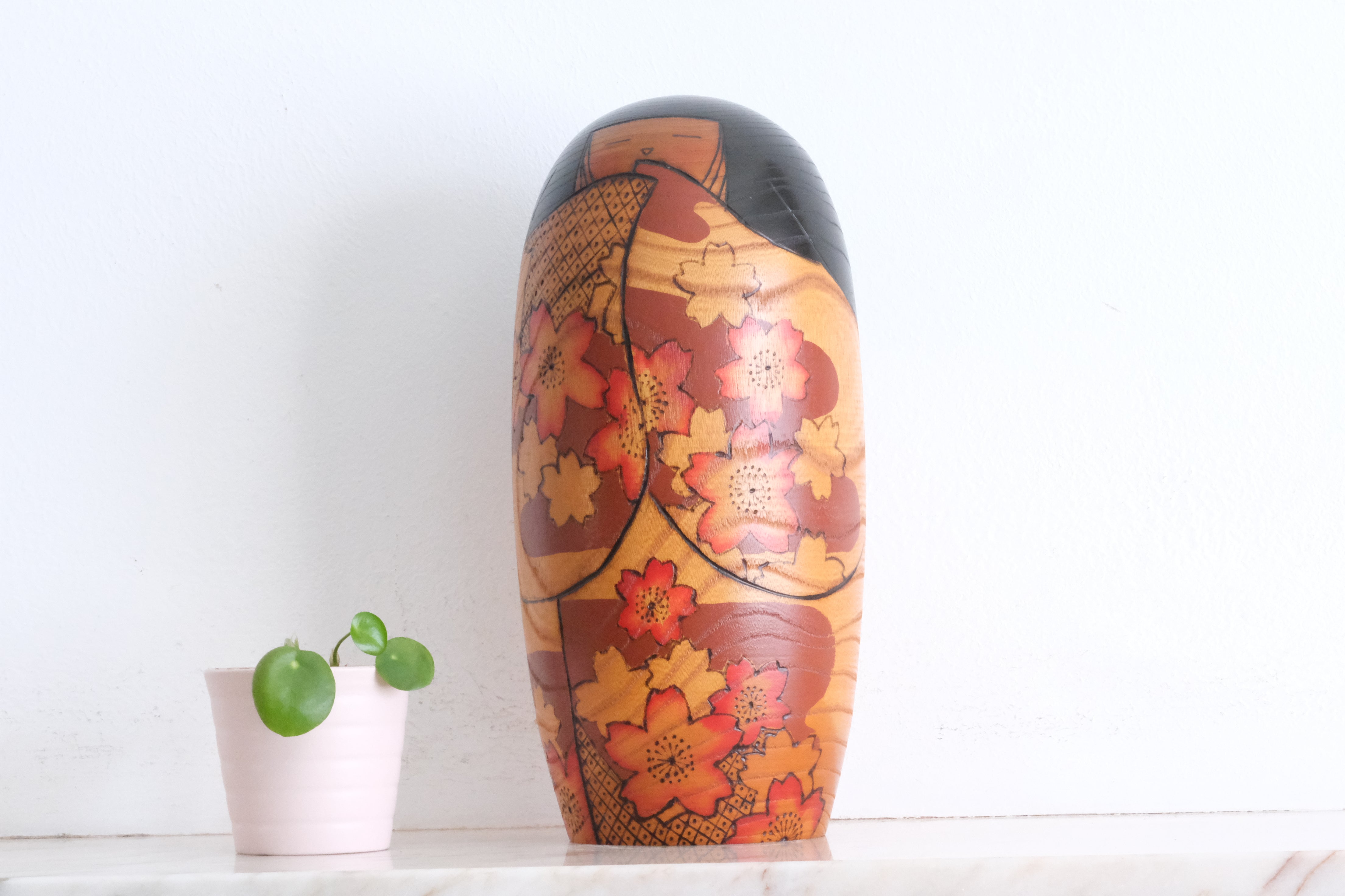 Exclusive Vintage Sosaku Kokeshi by Miyashita Hajime (1940-Retired) | 23,5 cm