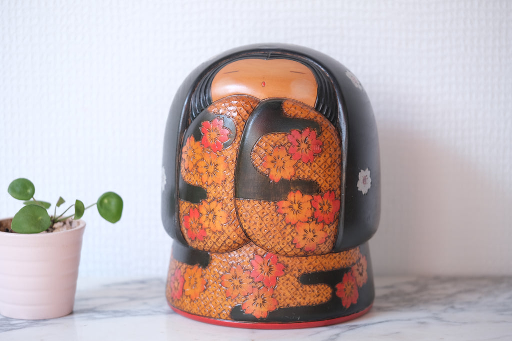 Exclusive Vintage Sosaku Kokeshi by Fumio Tomidokoro (1948-) | 17 cm