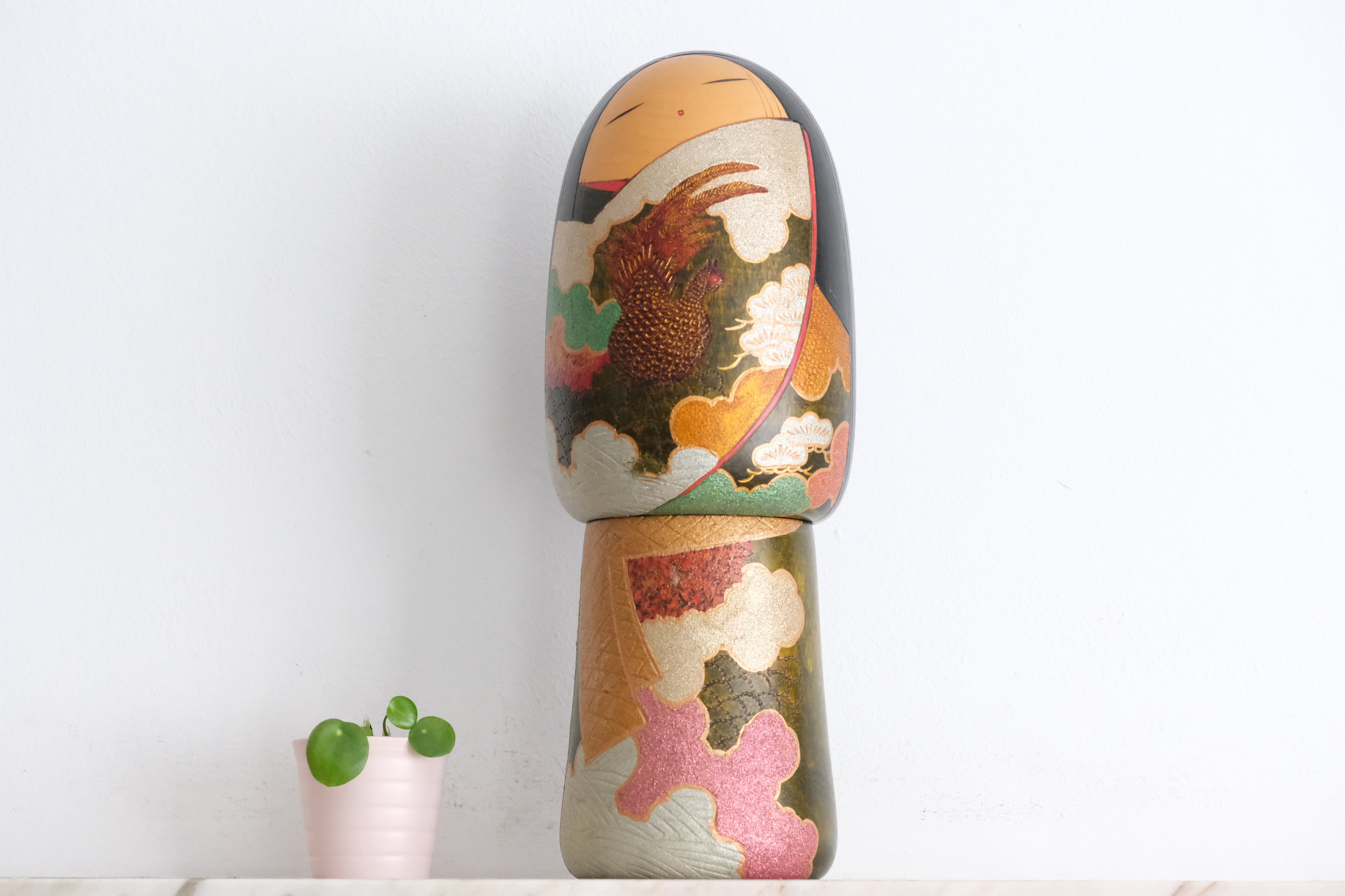 Exclusive Vintage Creative Kokeshi by Toa Sekiguchi | 34 cm