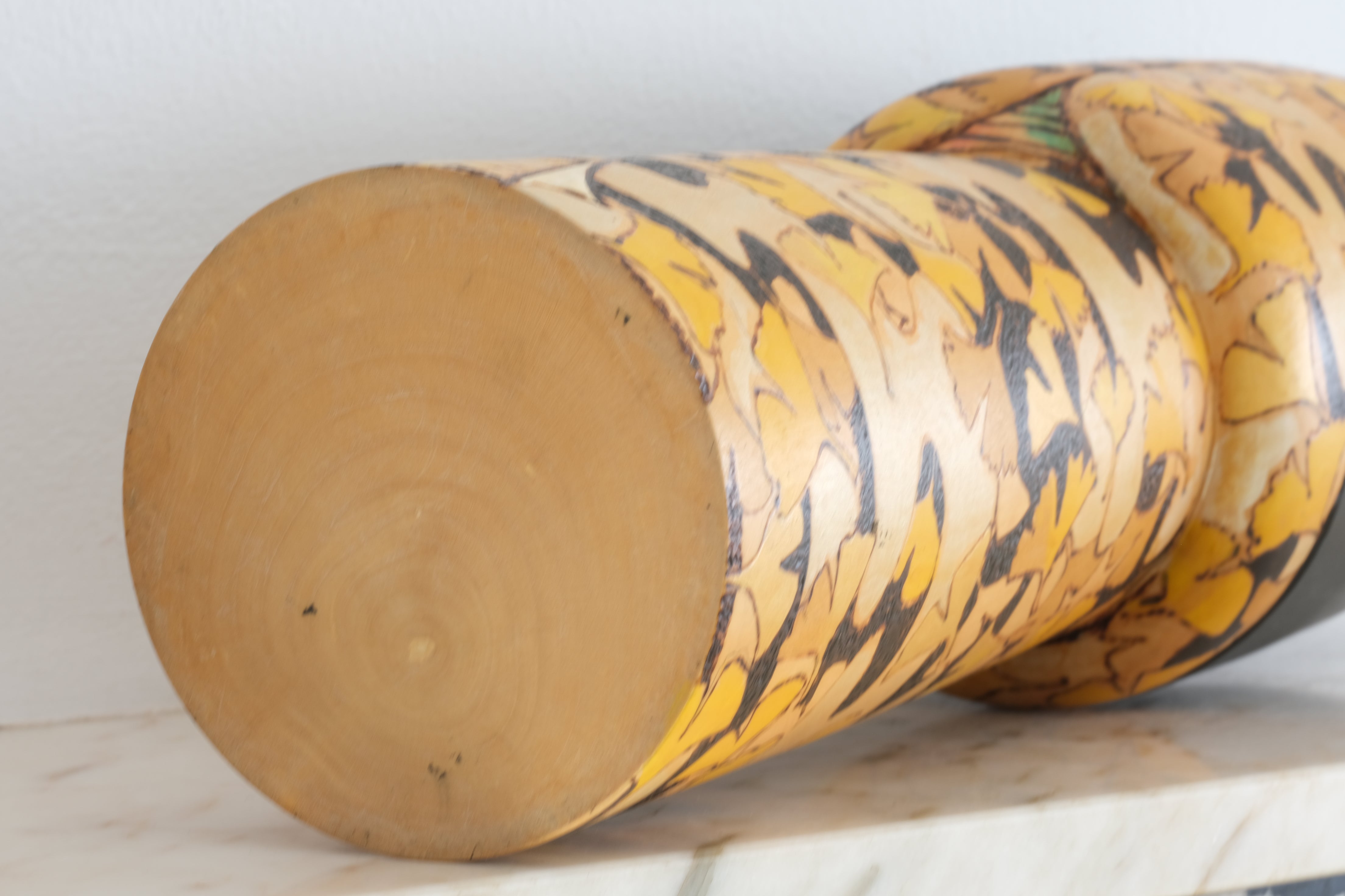 Exclusive Vintage Creative Kokeshi by Saito Kiyoshi | Titled: 'Autumn Colors' | With Original Box | 46 cm