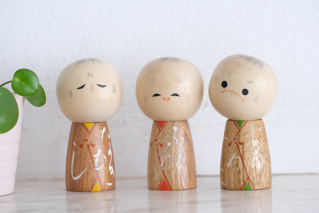 Vintage Creative Kokeshi by Issetsu Kuribayashi (1924-2011) | 8 cm