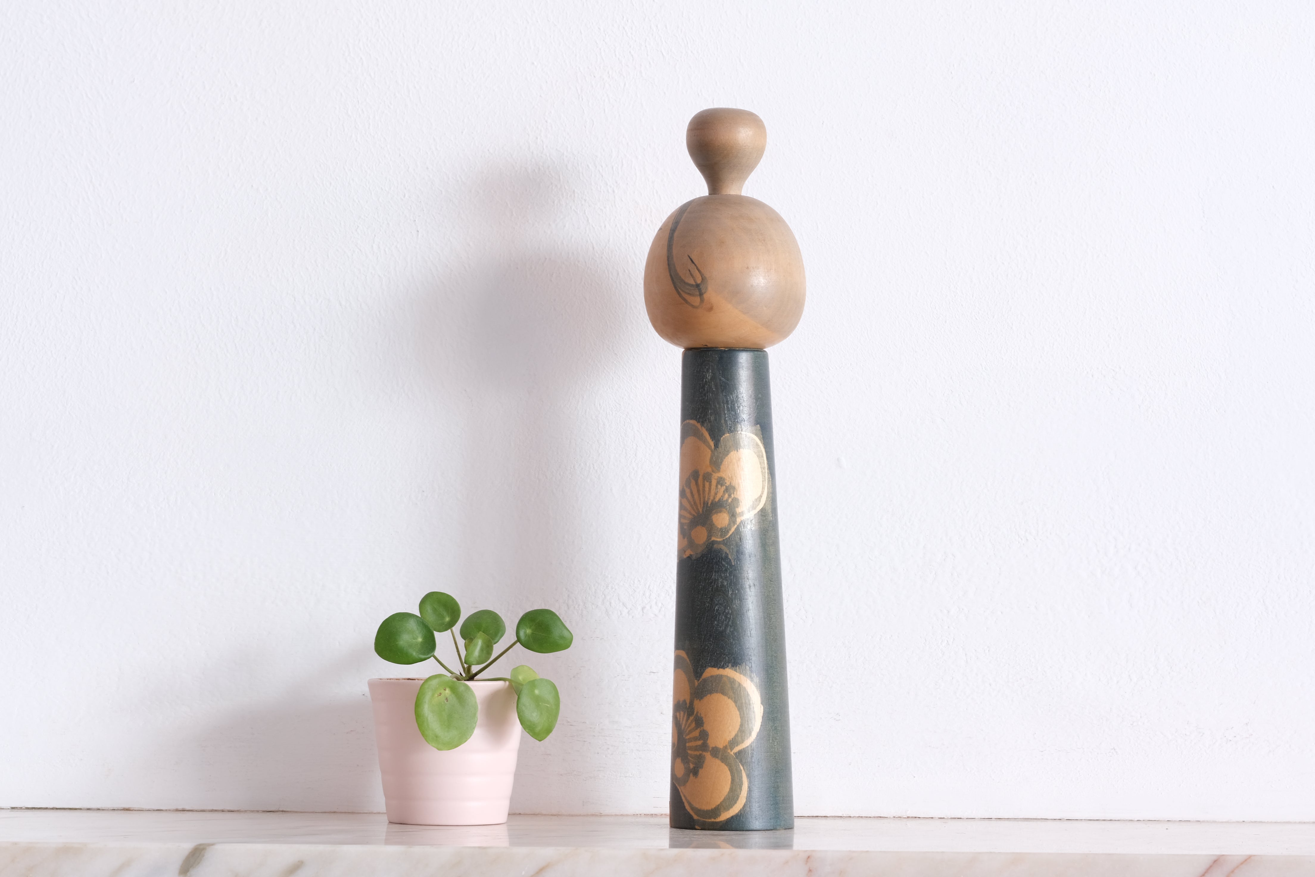 Exclusive Vintage Creative Kokeshi By Issetsu Kuribayashi (1924-2011) | Titled: 'Sakura - Cherry Blossom' | 30 cm