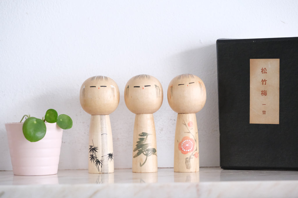 Vintage Creative Kokeshi by Issetsu Kuribayashi (1924-2011) | With Original Box | 11 cm