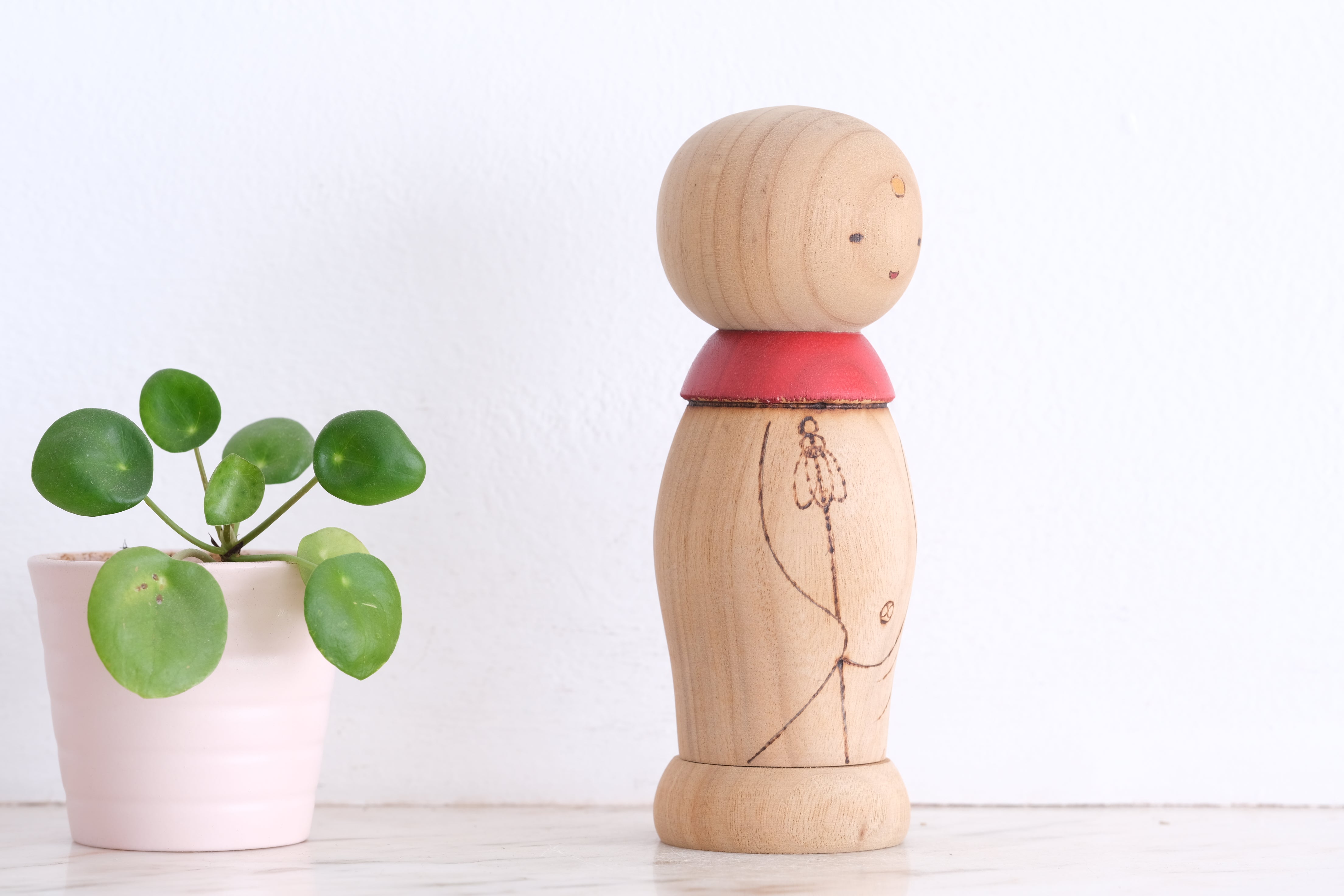 Rare Vintage Gumma Kokeshi by Sansaku Sekiguchi (1925-2018) | 15,5 cm