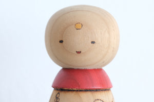Rare Vintage Gumma Kokeshi by Sansaku Sekiguchi (1925-2018) | 15,5 cm