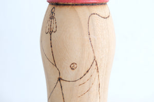 Rare Vintage Gumma Kokeshi by Sansaku Sekiguchi (1925-2018) | 15,5 cm