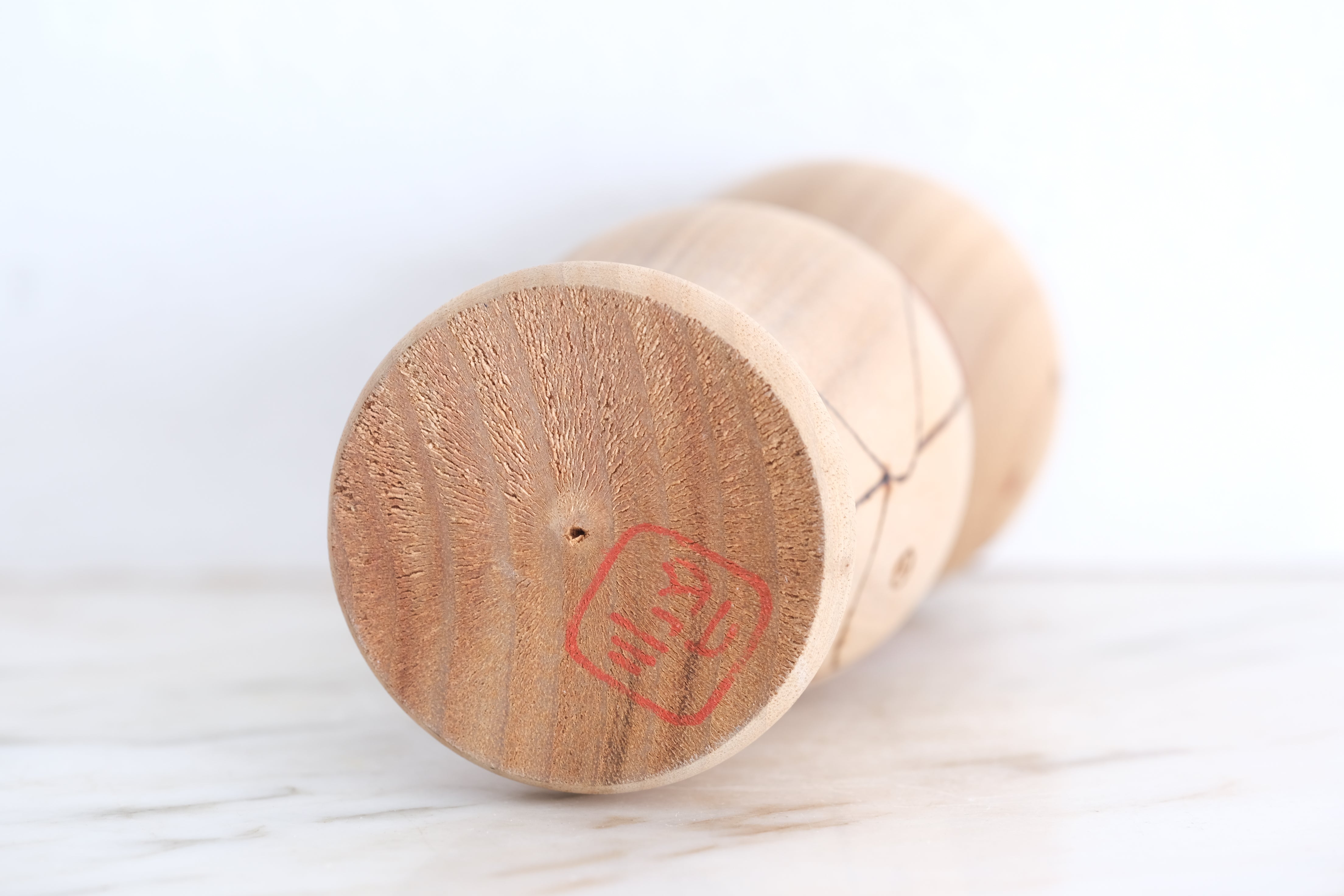 Rare Vintage Gumma Kokeshi by Sansaku Sekiguchi (1925-2018) | 15,5 cm