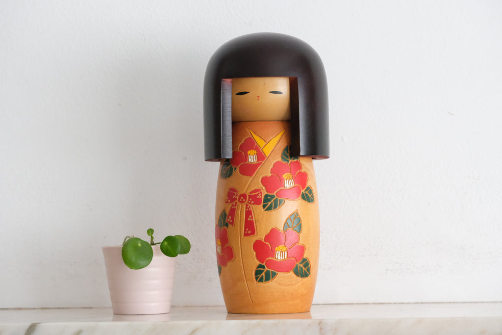 Vintage Gumma Kokeshi by Miyashita Hajime (1940-retired) | 23,5 cm