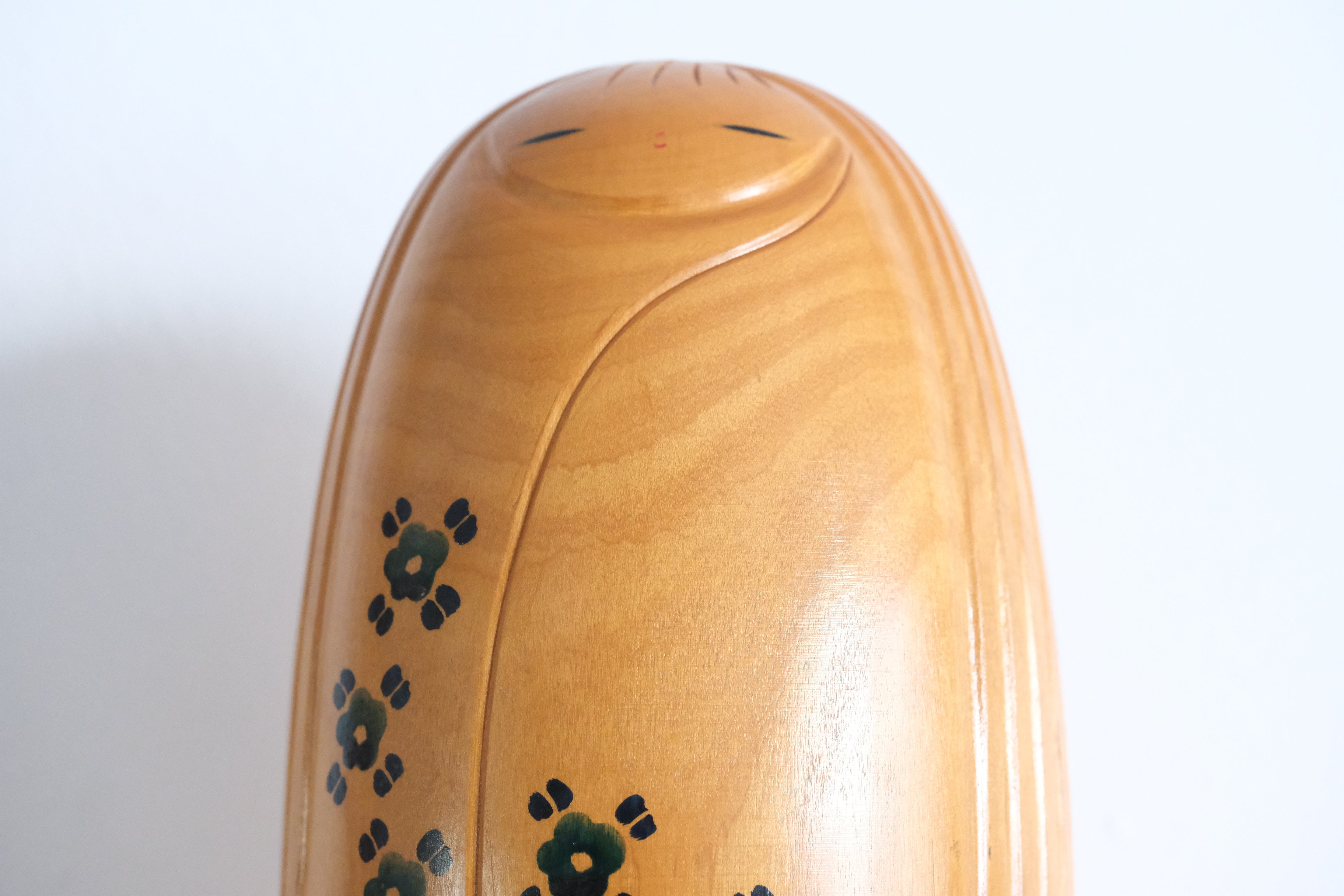 Exclusive Vintage Creative Kokeshi by Chiyomatsu Kanou (1935-) | Titled: 'Harukaze - Spring Breeze' | 26 cm