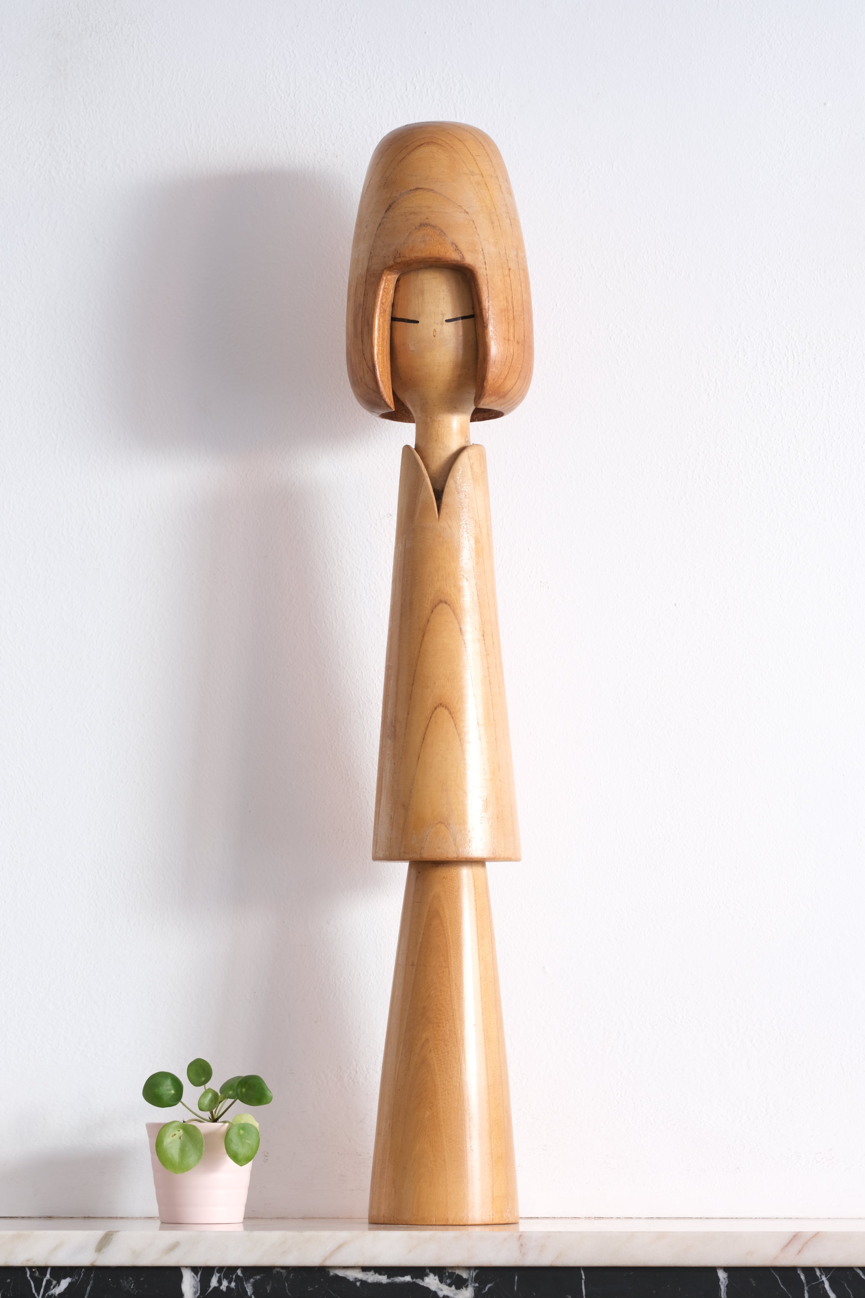 Exclusive Large Vintage Creative Kokeshi By The famous Shozan Shido (1932-1995) | 66 cm