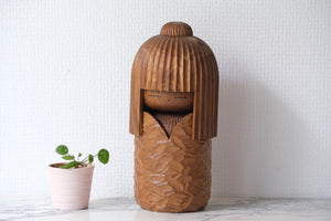 Exclusive Vintage Creative Kokeshi By The famous Shozan Shido (1932-1995) | Titled: 'Warabe - Child' | 25,5 cm