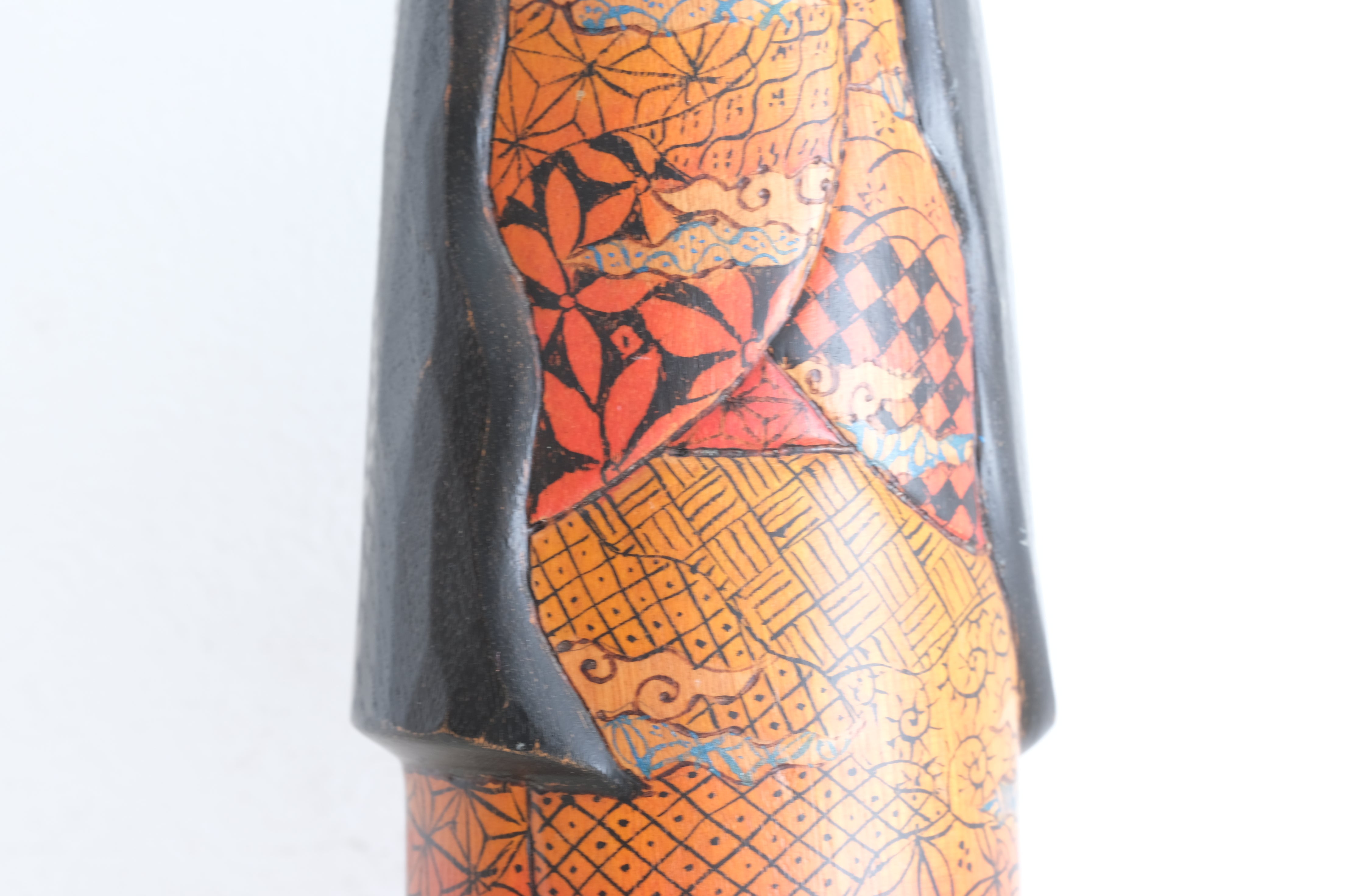 Exclusive Vintage Sosaku Kokeshi By Kato Tatsuo (1940-) | 24 cm