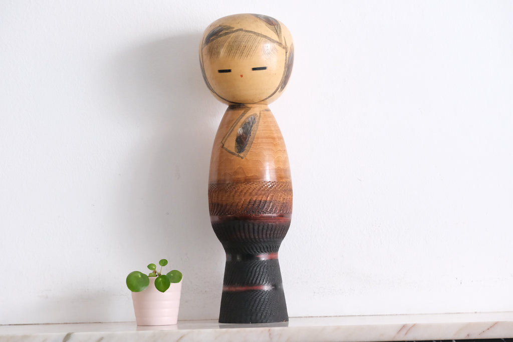 Exclusive Vintage Creative Kokeshi  By Watanabe Masao (1917-2007) | 37,5 cm