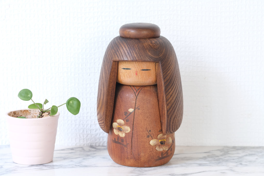 Vintage Sosaku Kokeshi attributed to Takeda Daisuke | 17 cm