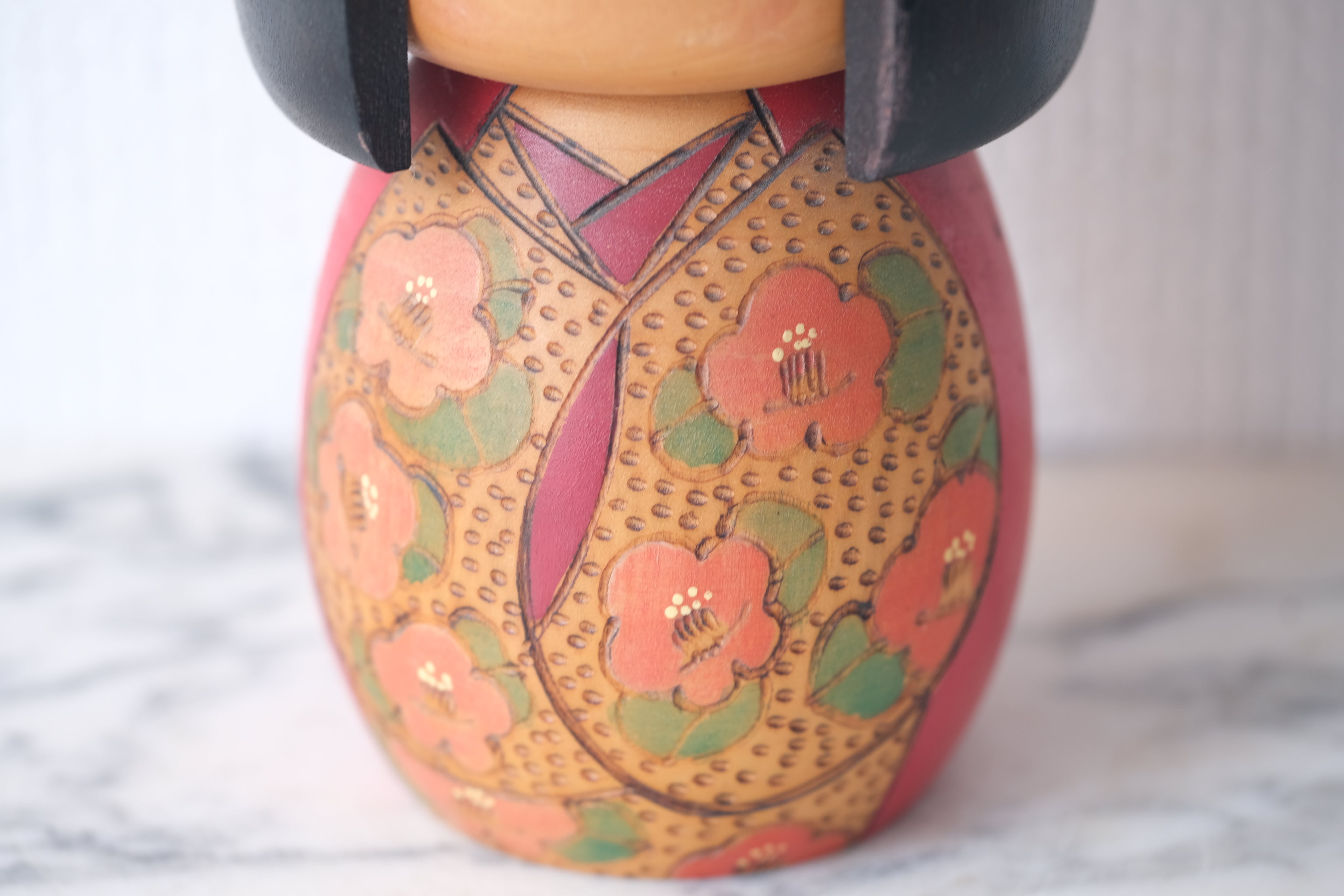 Rare Vintage Gumma Kokeshi By Kazuo Takamizawa (1927-) | 15 cm