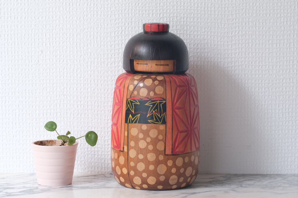 Exclusive Vintage Creative Kokeshi by Toa Sekiguchi (1942-) | 23 cm