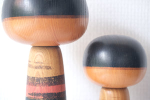 Exclusive Mother and Child Vintage Kokeshi By Sanpei Yamanaka (1926 - 2012) | 22,5 cm and 30 cm