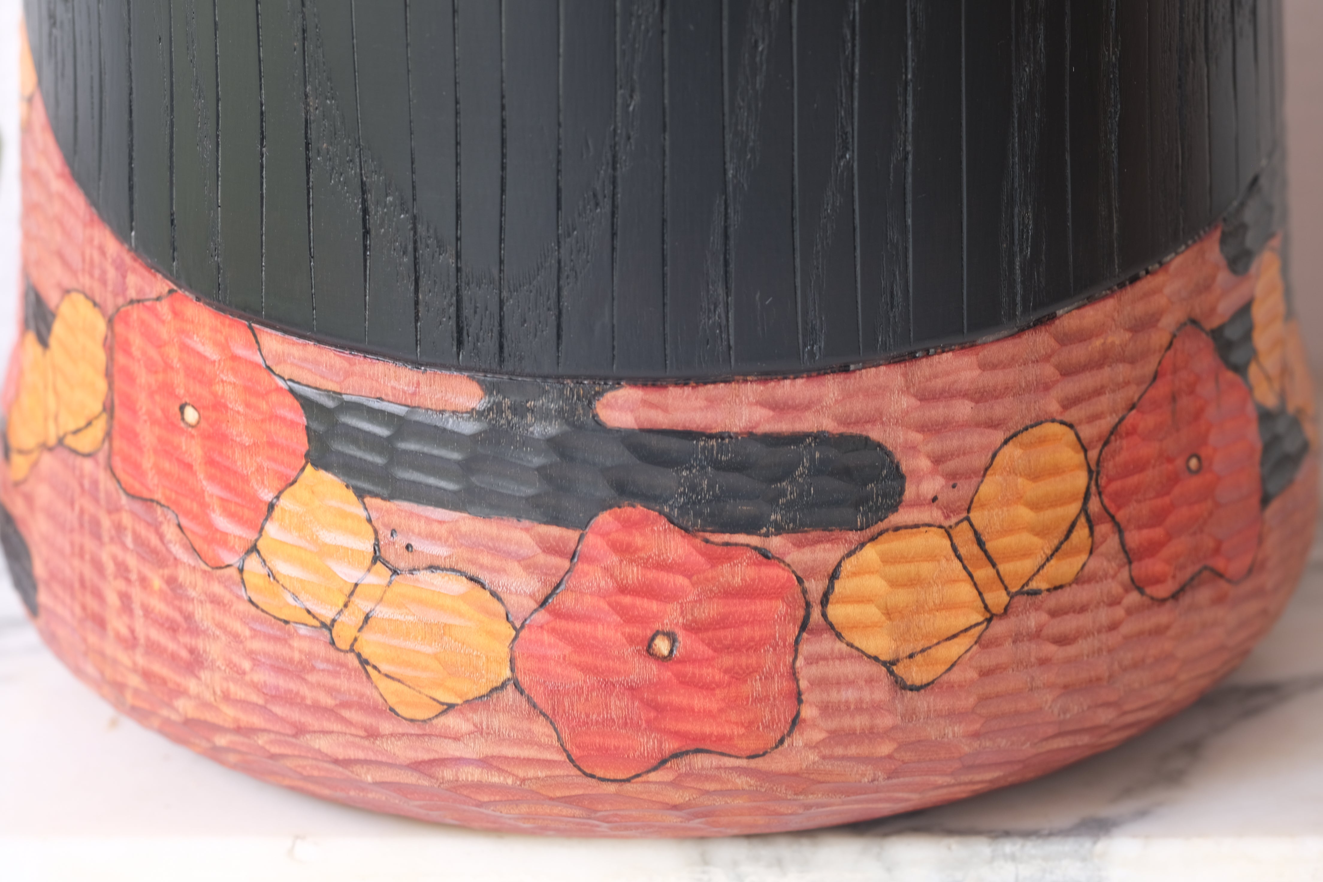 Exclusive Vintage Kokeshi By Iguchi Satoru 井口 悟 (1948-) | Titled: 'Spring Day - 春の日 - Shunjitsu' | 28,5 cm