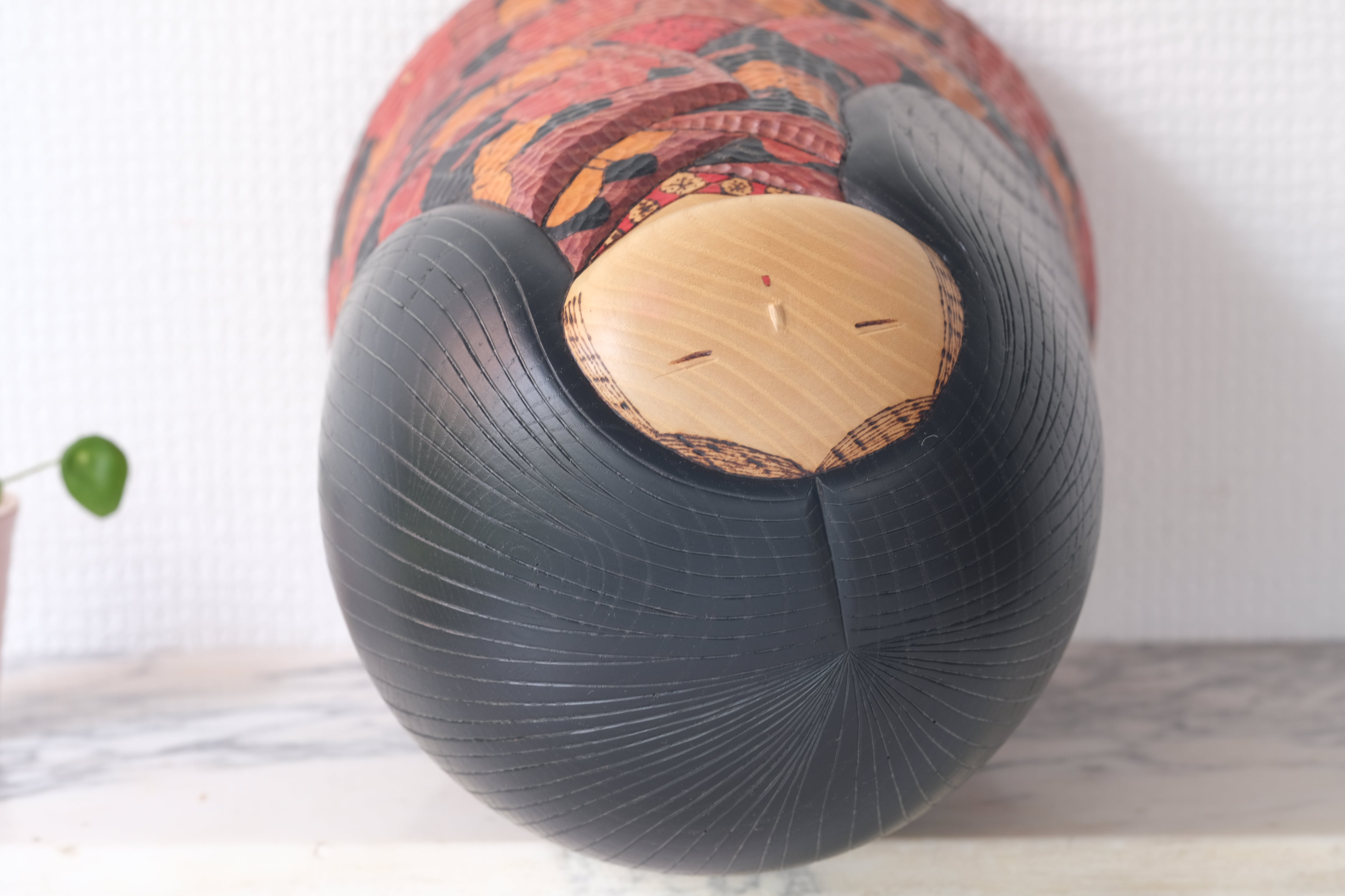 Exclusive Vintage Kokeshi By Iguchi Satoru 井口 悟 (1948-) | Titled: 'Spring Day - 春の日 - Shunjitsu' | 28,5 cm