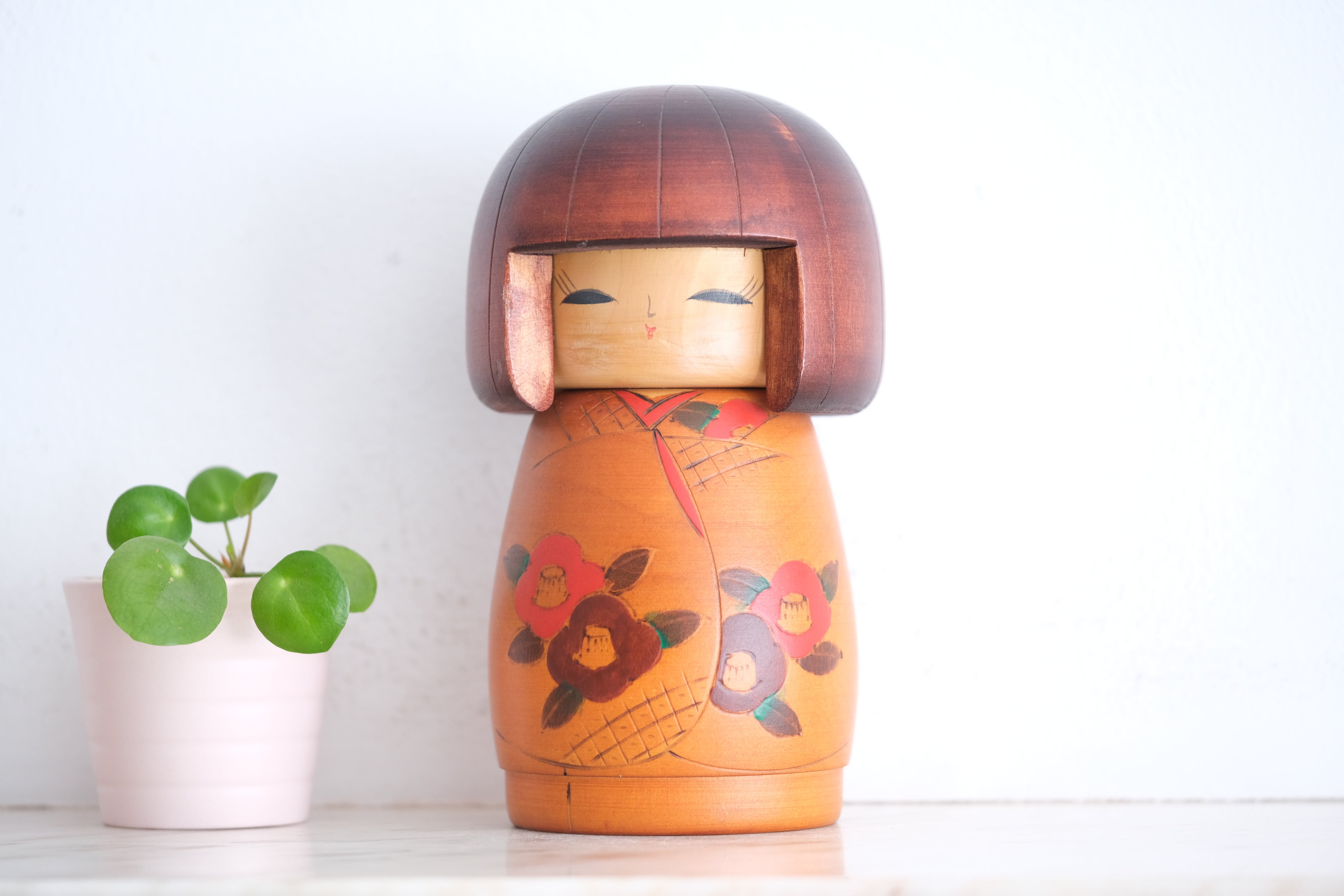 Vintage Gumma Kokeshi By Sato Suigai (1920-) | 17 cm