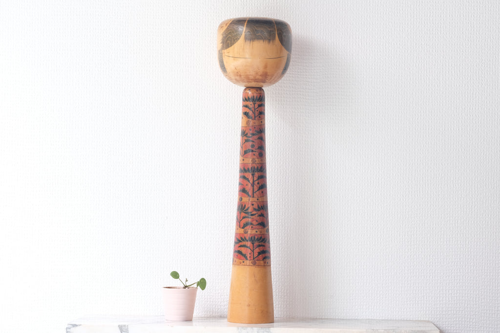 Exclusive Vintage Sosaku Kokeshi by Hideo Ishihara (1925-1999) | 65 cm