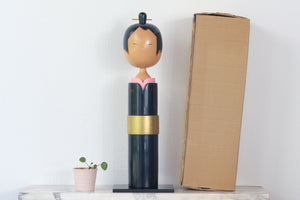 Exclusive Vintage Creative Kokeshi By The Famous Takahashi Hajime (1918-2002) | 47 cm