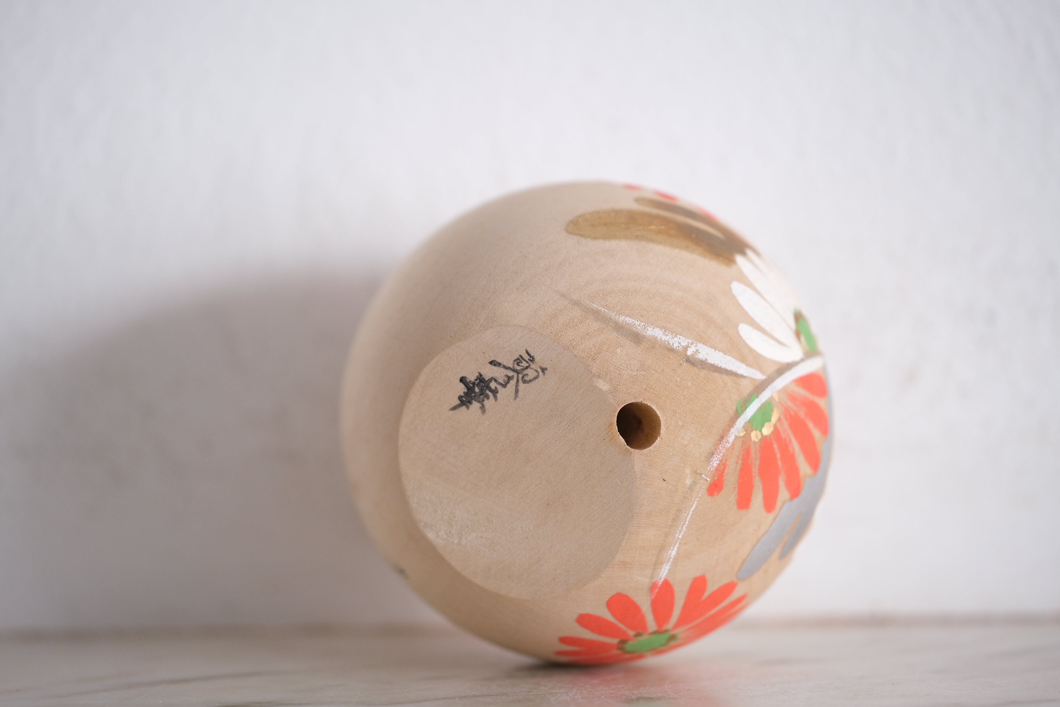 Cute Vintage Sosaku Kokeshi by Aoki Ryoka | With Original Box | 9 cm