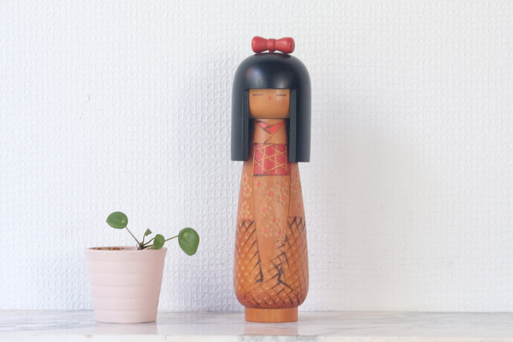 Vintage Gumma Kokeshi by Kazuo Takamizawa (1927-) | 23 cm