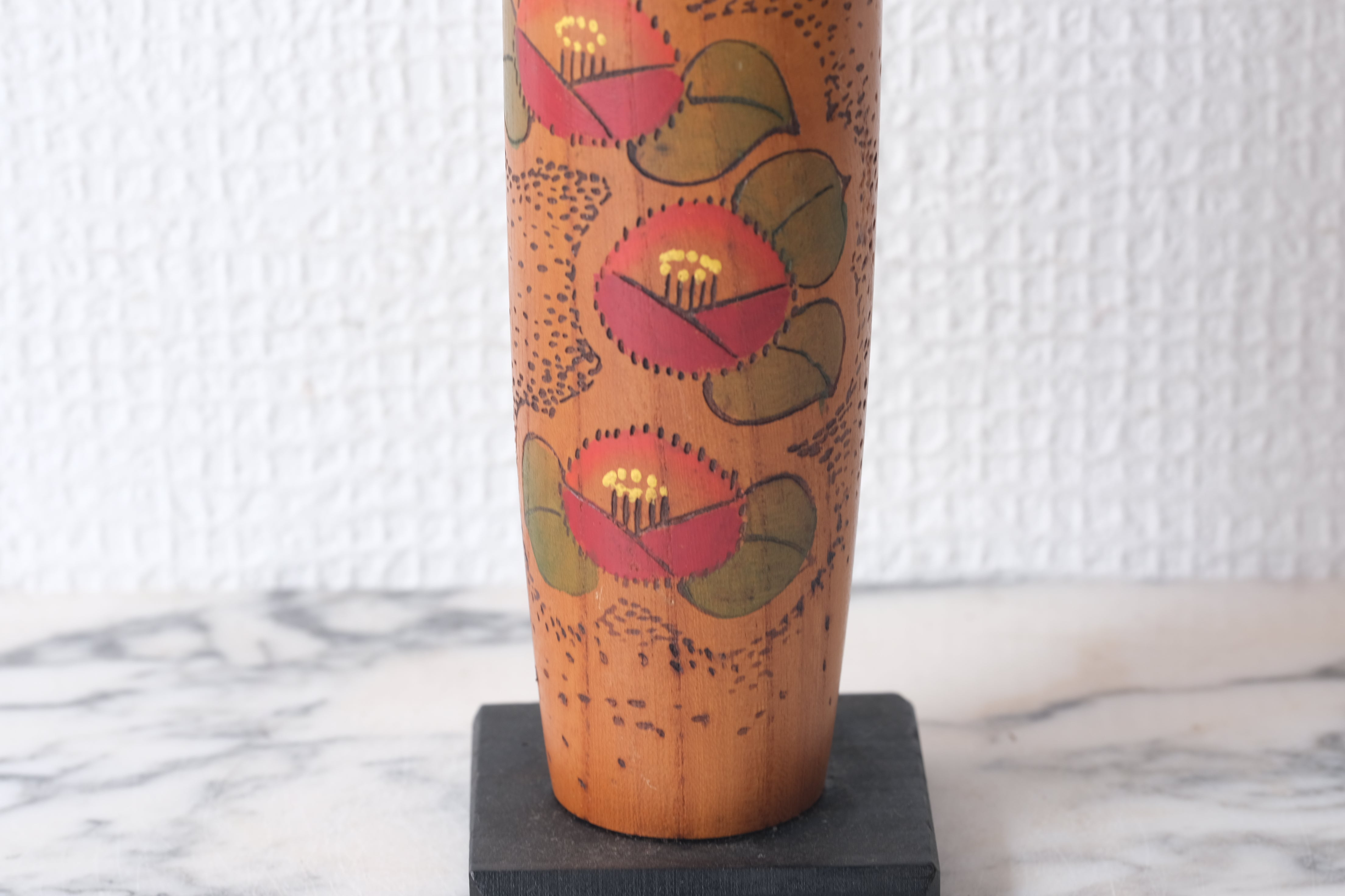 Elegant Vintage Sosaku Kokeshi attributed to Kazuo Takamizawa (1927-) | 31 cm