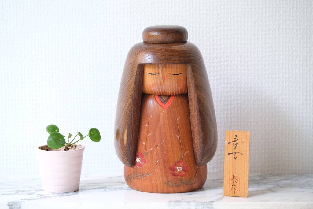 Exclusive Vintage Sosaku Kokeshi by Takeda Daisuke | 22 cm