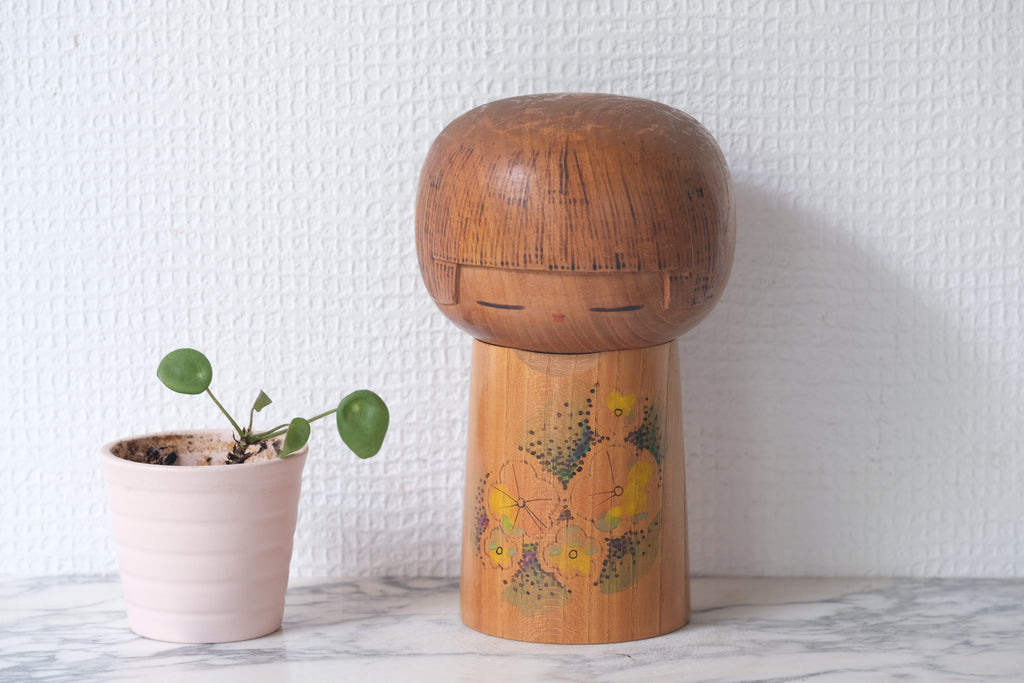 Exclusive Vintage Creative Kokeshi by Kato Masami (1925-) | 16,5 cm