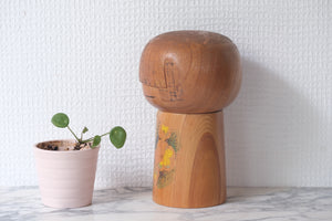 Exclusive Vintage Creative Kokeshi by Kato Masami (1925-) | 16,5 cm