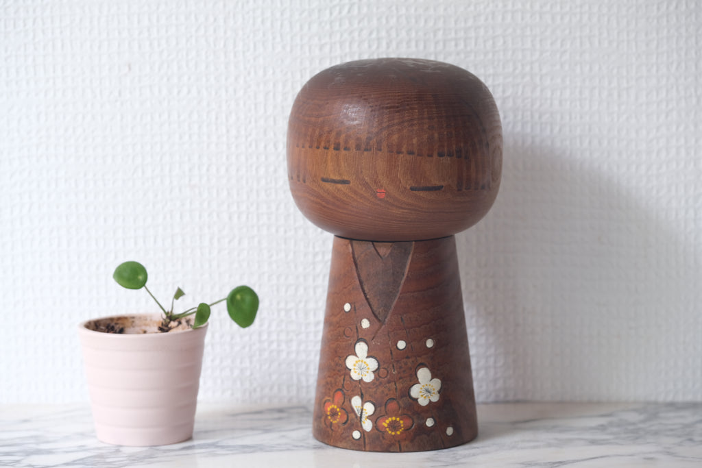 Exclusive Vintage Creative Kokeshi by Kato Masami (1925-) | 19 cm