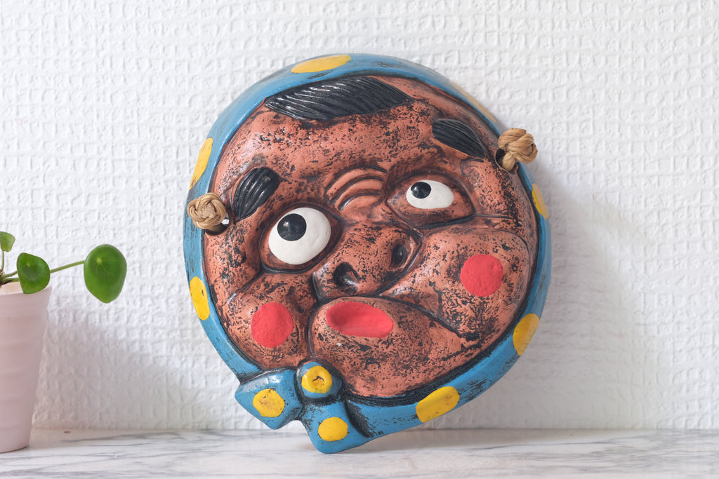 Ceramic Japanese Mask | Decoration | 15 cm
