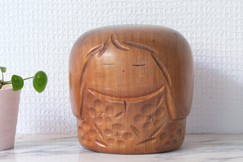 Exclusive Vintage Creative Kokeshi by Takeda Masashi 武田 まさし (1930-2015) | 11 cm