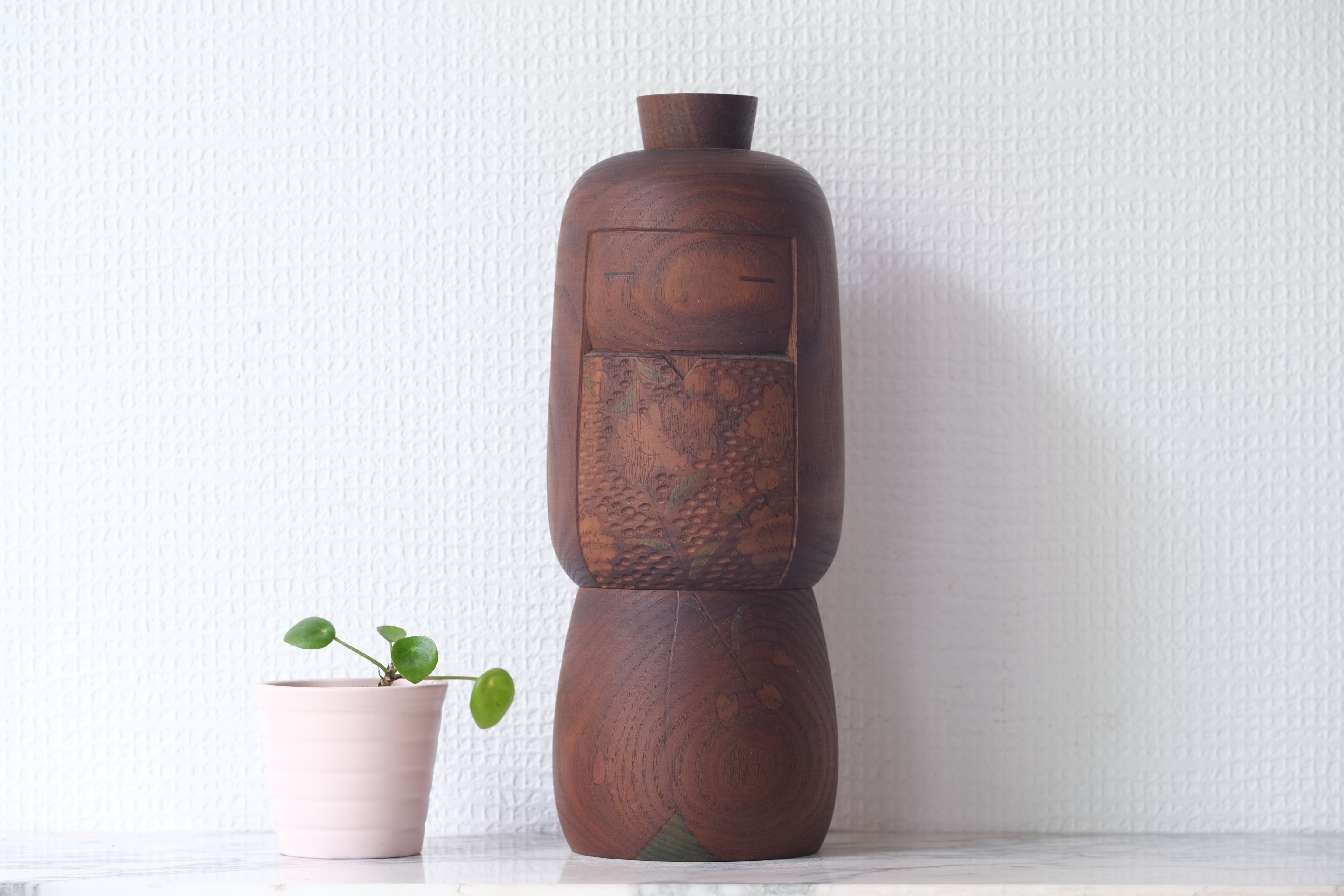 Exclusive Elegant Vintage Creative Kokeshi most likely by Takanashi Hanpuushi | 26,5 cm