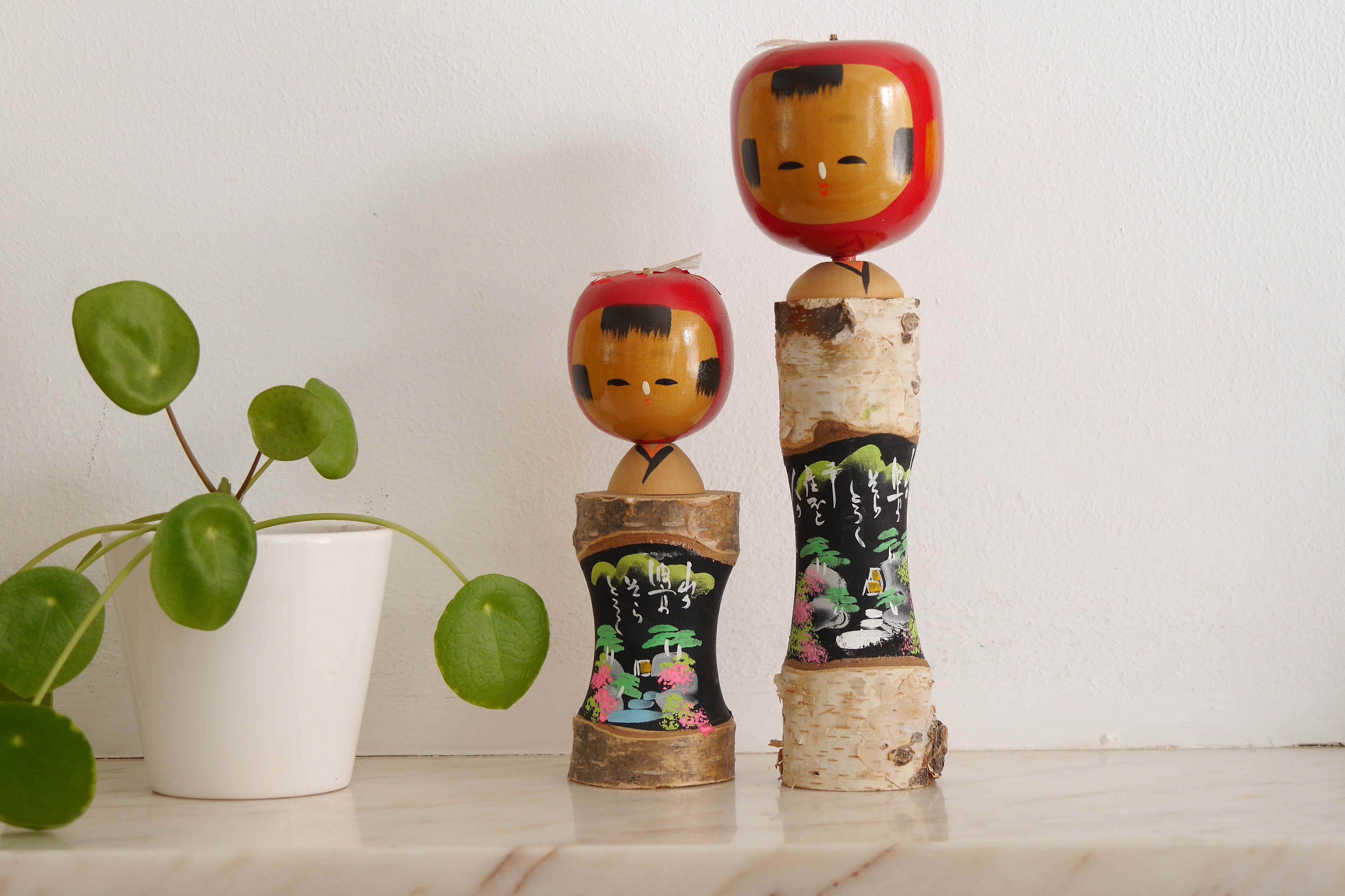 A lovely pair of Vintage Creative Kokeshi