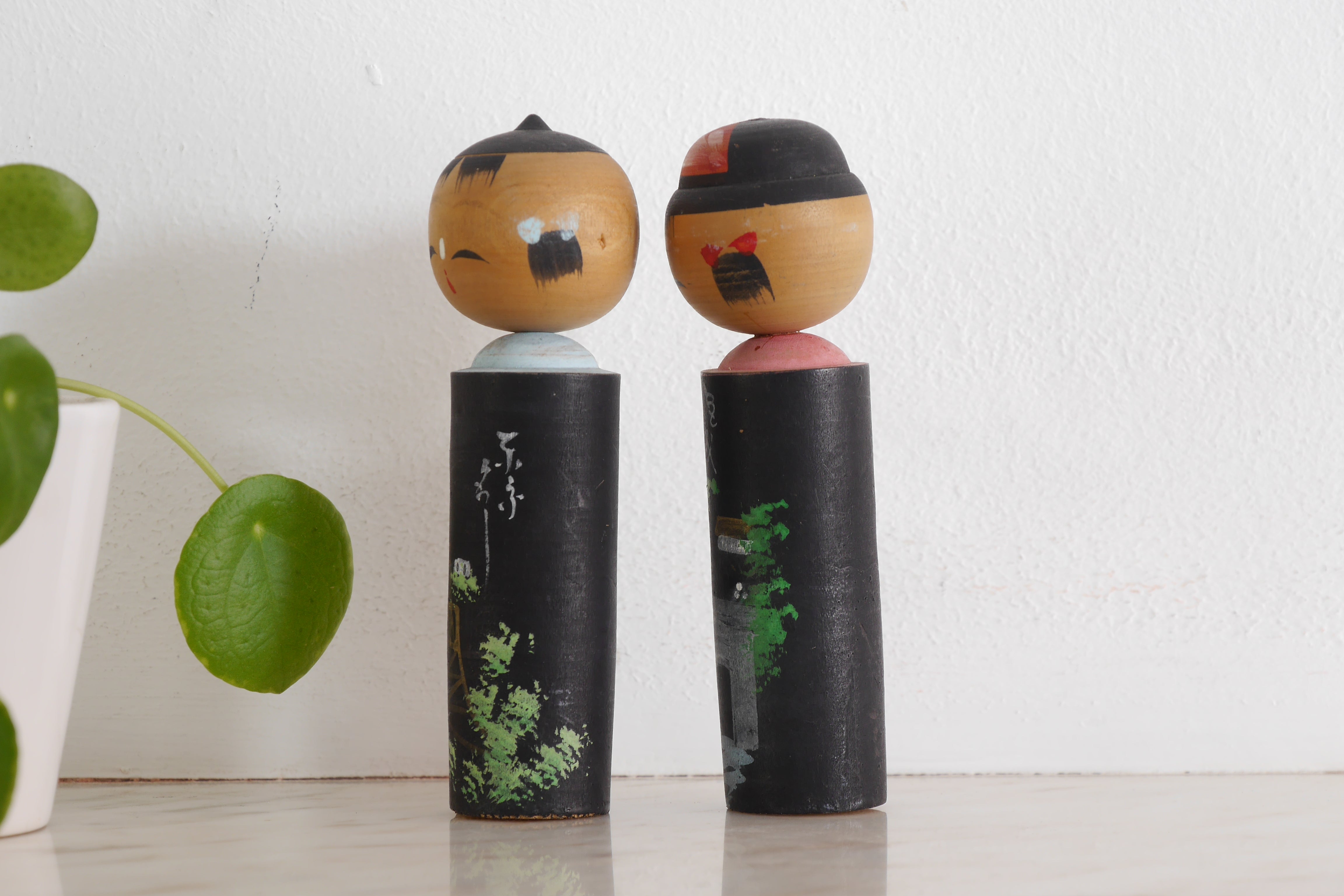 A lovely pair of Vintage Creative Kokeshi