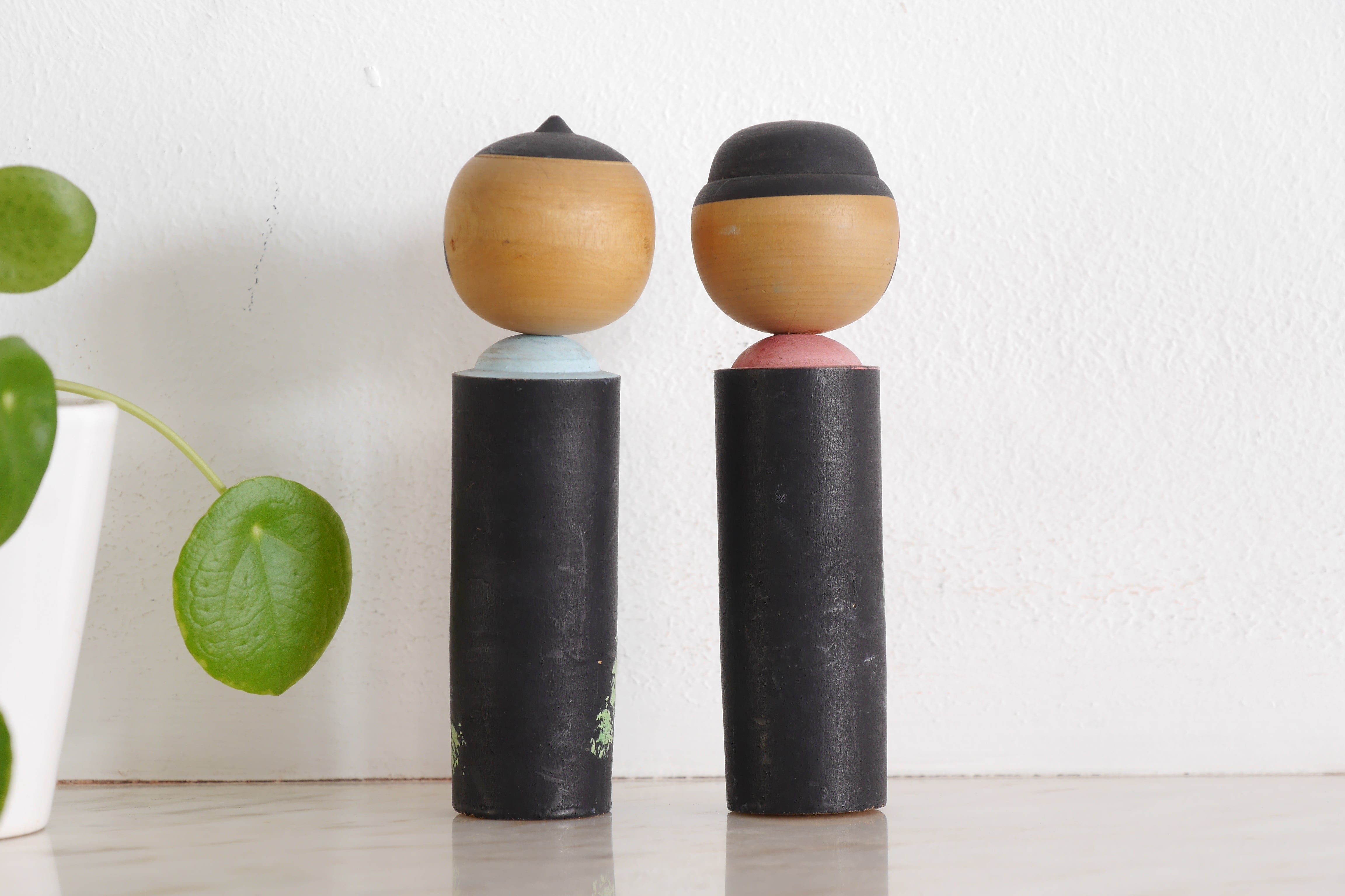 A lovely pair of Vintage Creative Kokeshi