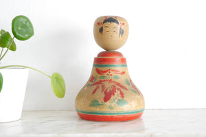 Vintage Nemariko Kokeshi | Dated 1970