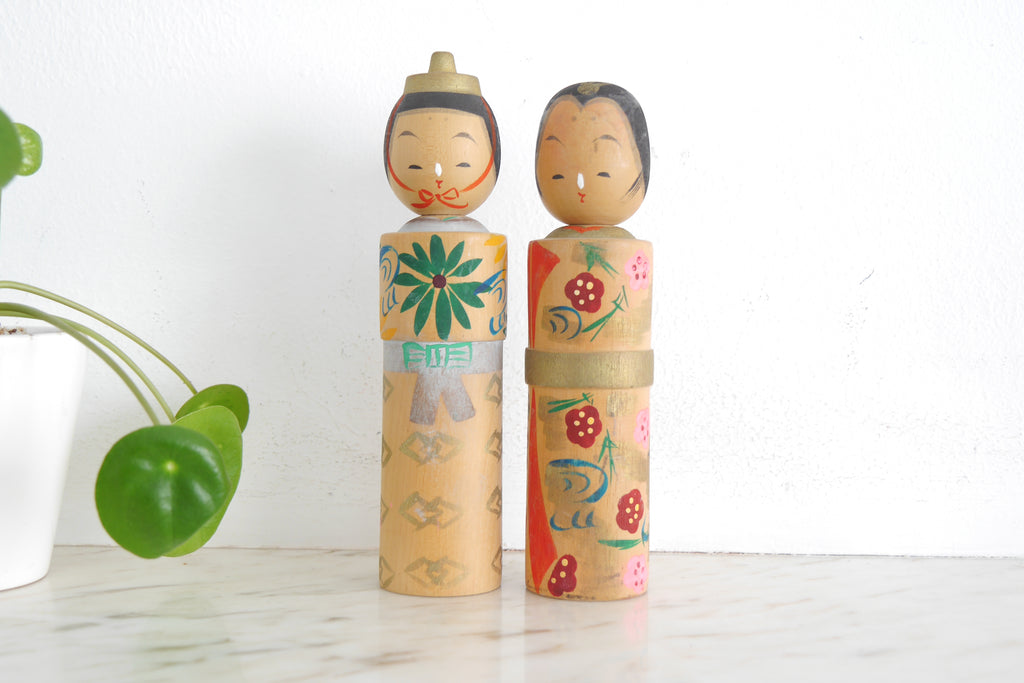 A lovely pair of Vintage Creative Kokeshi | Hinamatsuri or "girls' day"