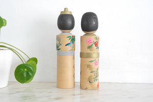 A lovely pair of Vintage Creative Kokeshi | Hinamatsuri or "girls' day"