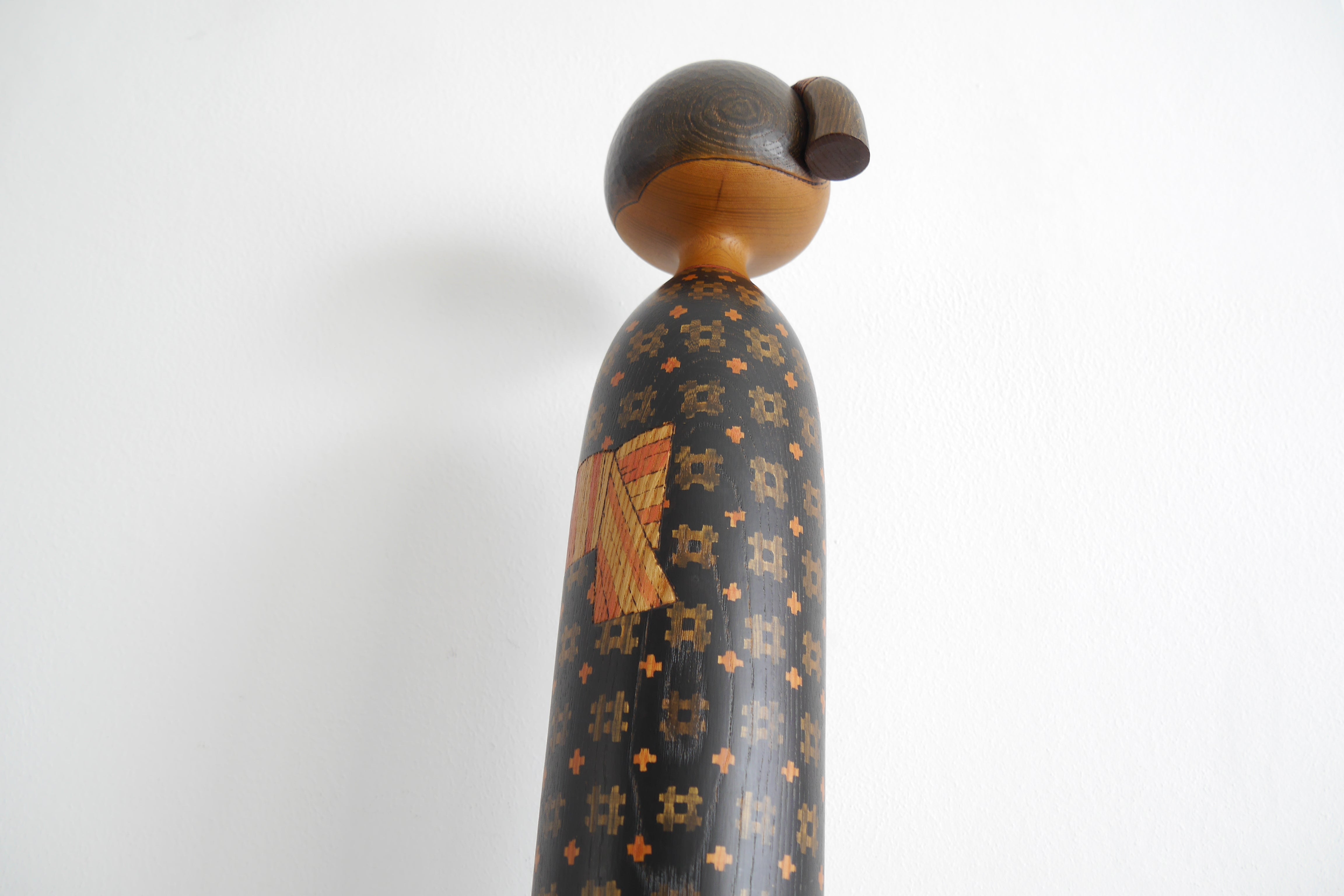 Exclusive Vintage Kokeshi by Sansaku Sekiguchi (1925-2018) | Museum Quality | 57 cm